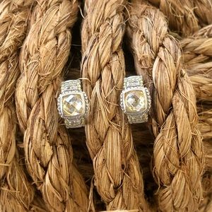 Judith Ripka Huggie Earrings